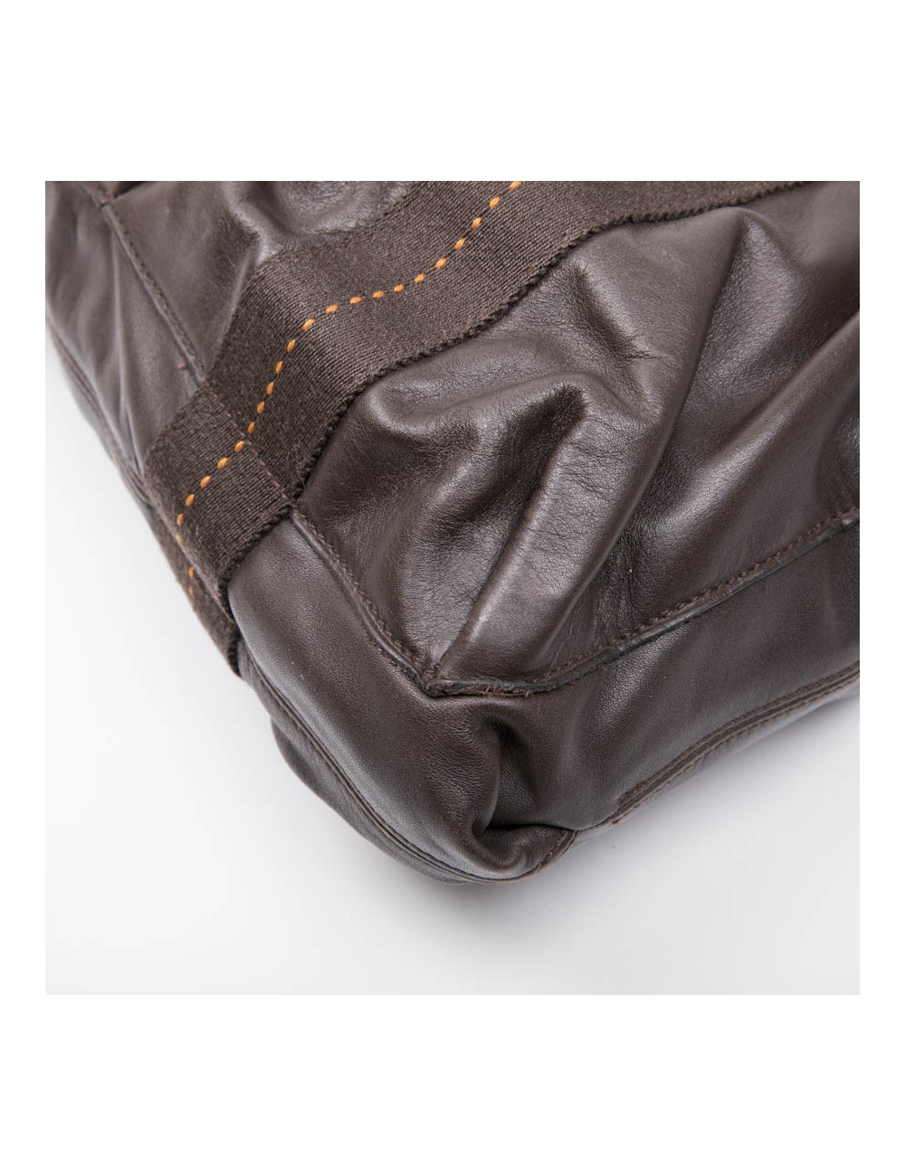 Sac HERMES en cuir marron