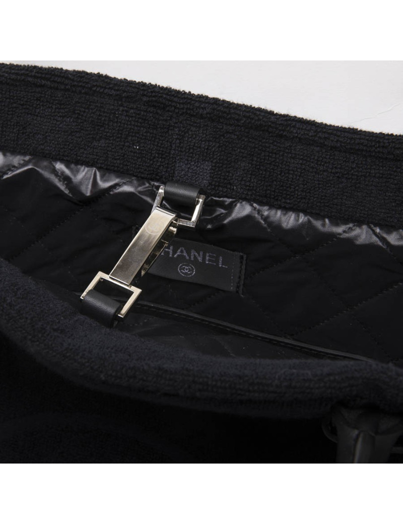 Sac de plage CHANEL GM en éponge "CC"