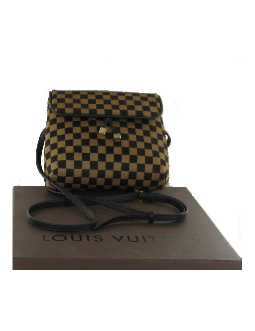 LOUIS VUITTON belt pouch in Damier coated foal leather