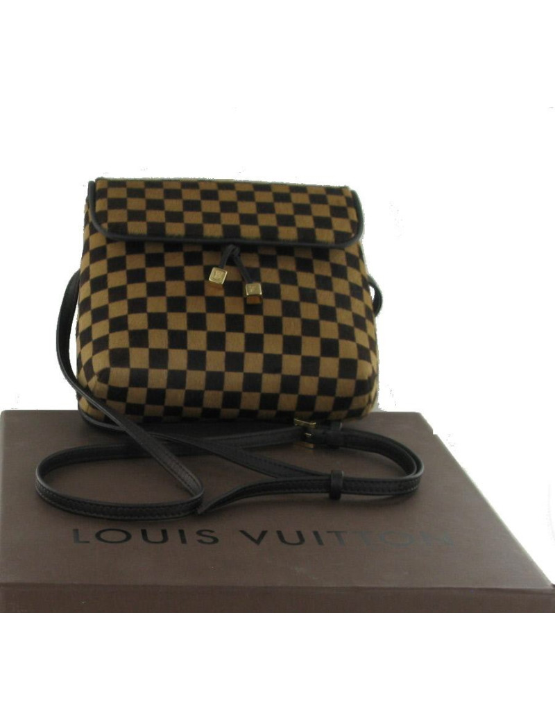 LOUIS VUITTON belt pouch in Damier coated foal leather