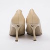 CHANEL high heels in beige and black smooth lamb leather size 35.5C