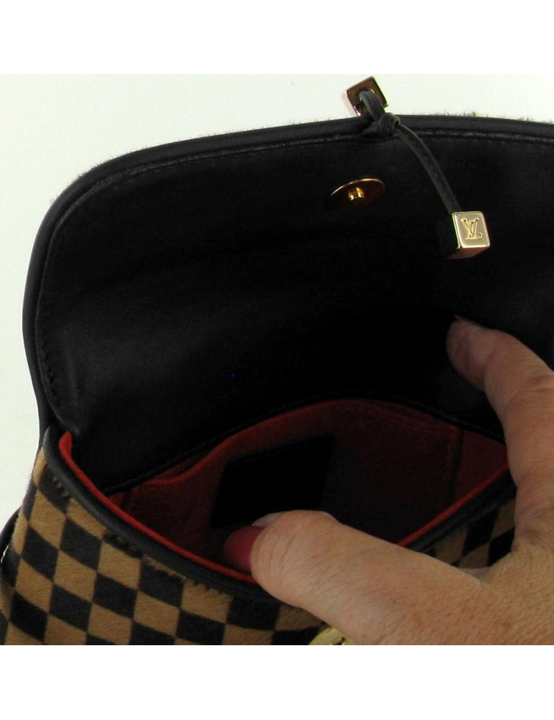 LOUIS VUITTON belt pouch in Damier coated foal leather