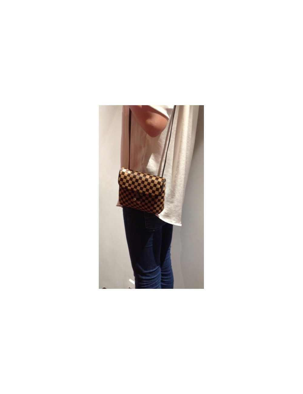 Pochette ceinture série limitée LOUIS VUITTON poulain damier