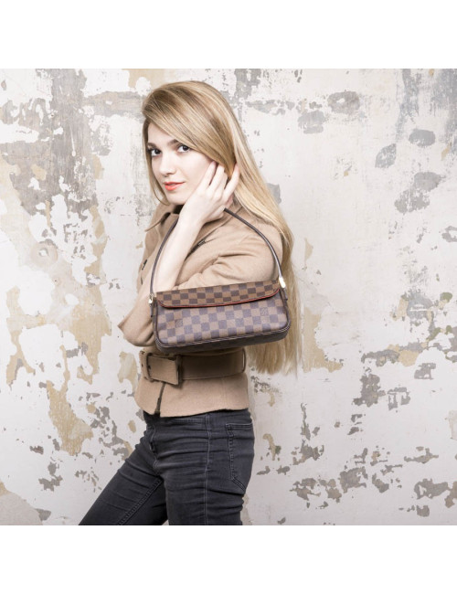 Sac baguette LOUIS VUITTON toile damier