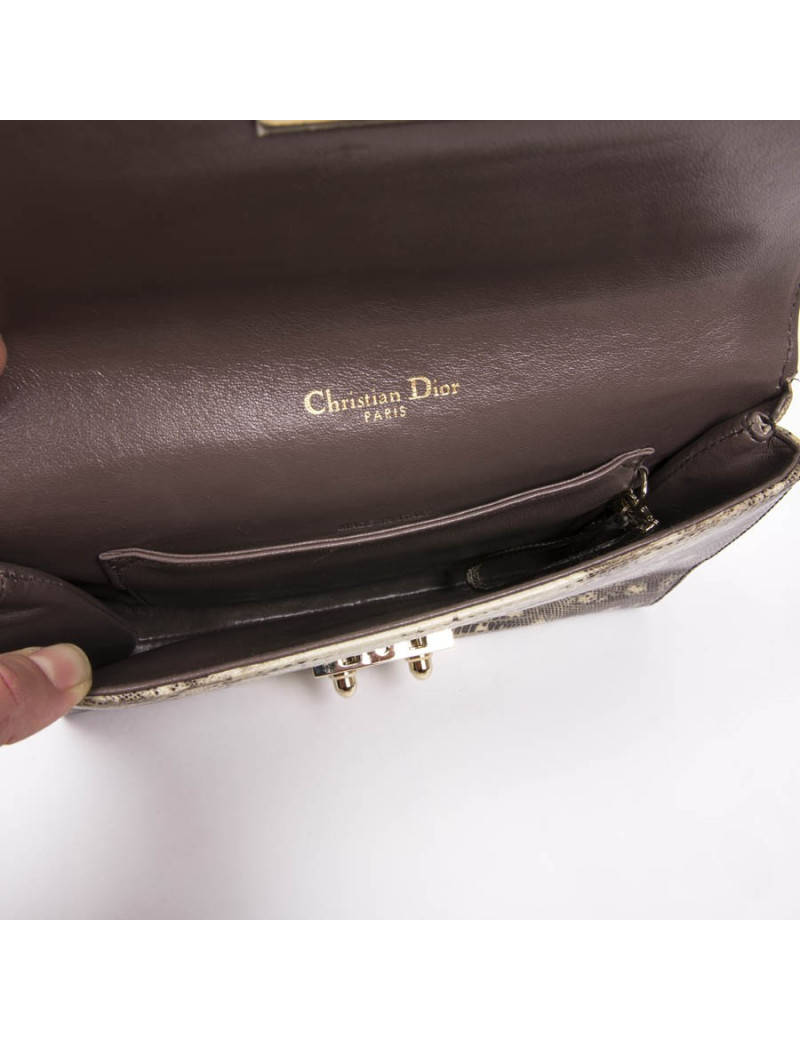Pochette DIOR en serpent