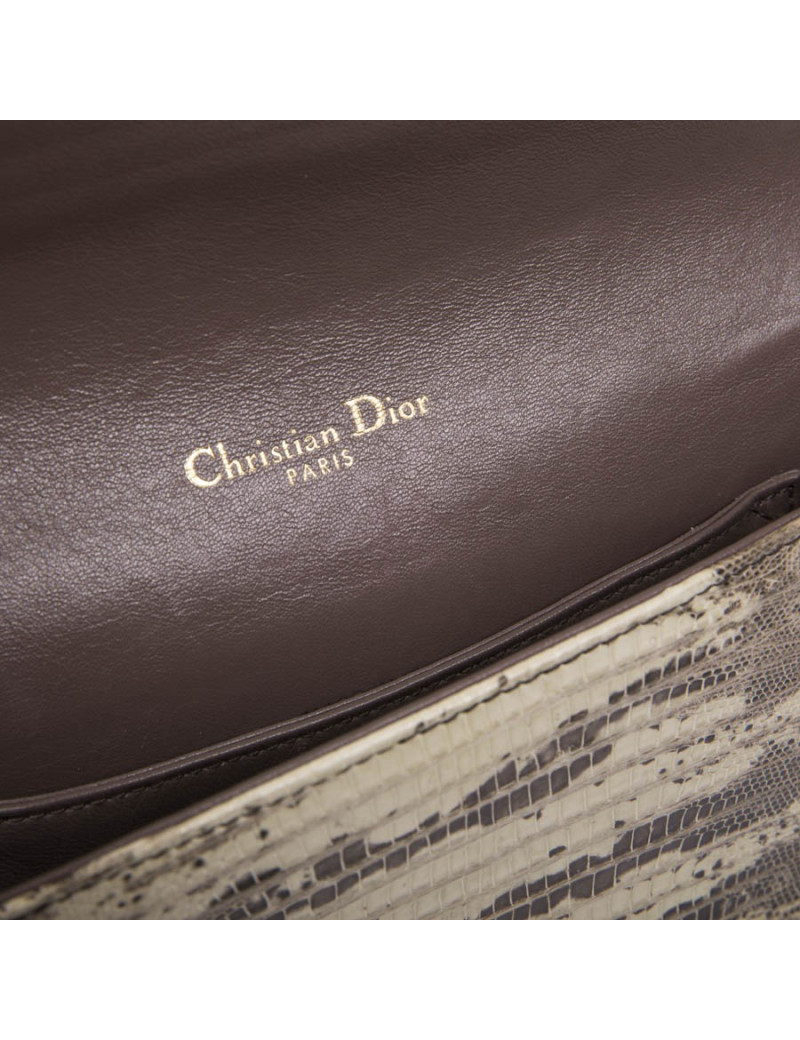 DIOR clutch in water snake skin