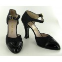 T36 CHANEL pumps in canvas and black varnishes