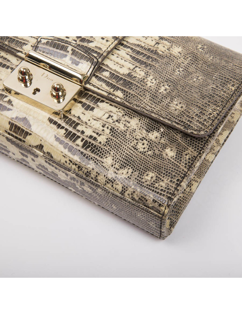 DIOR clutch in water snake skin