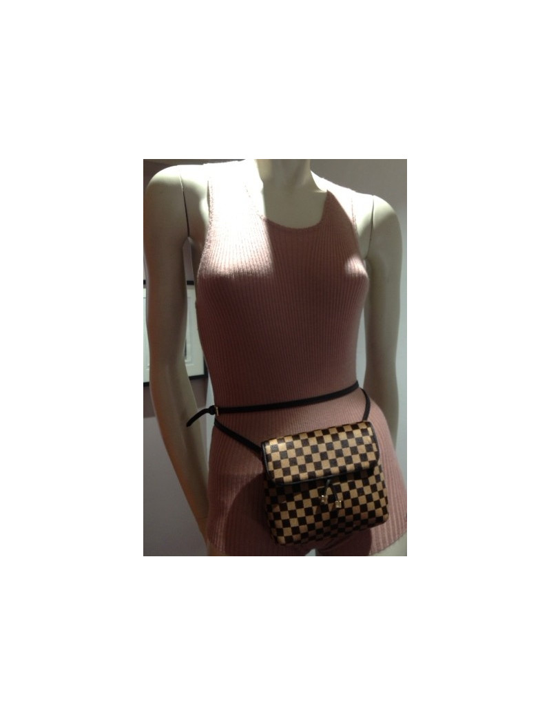 LOUIS VUITTON belt pouch in Damier coated foal leather