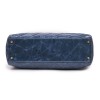 CHANEL tote bag in aged blue quilted leather