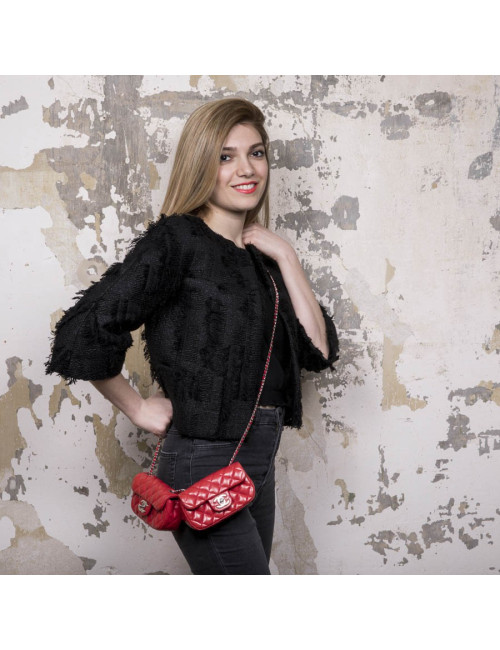 Double pochettes CHANEL orange 