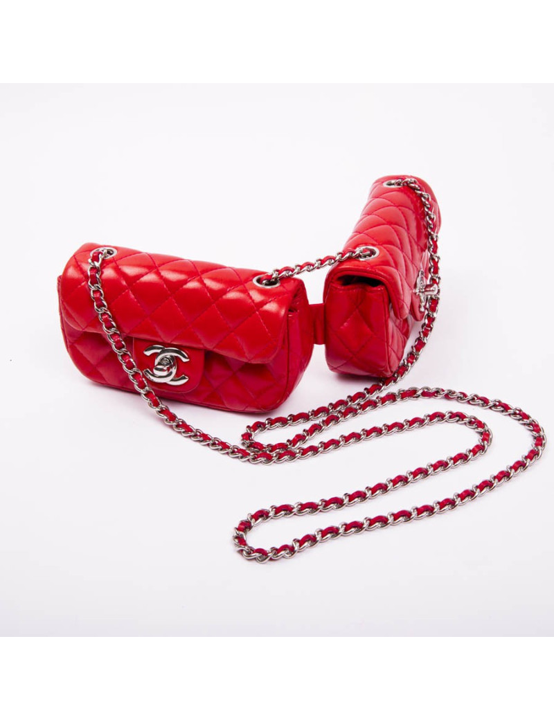 2 pochettes CHANEL orange 