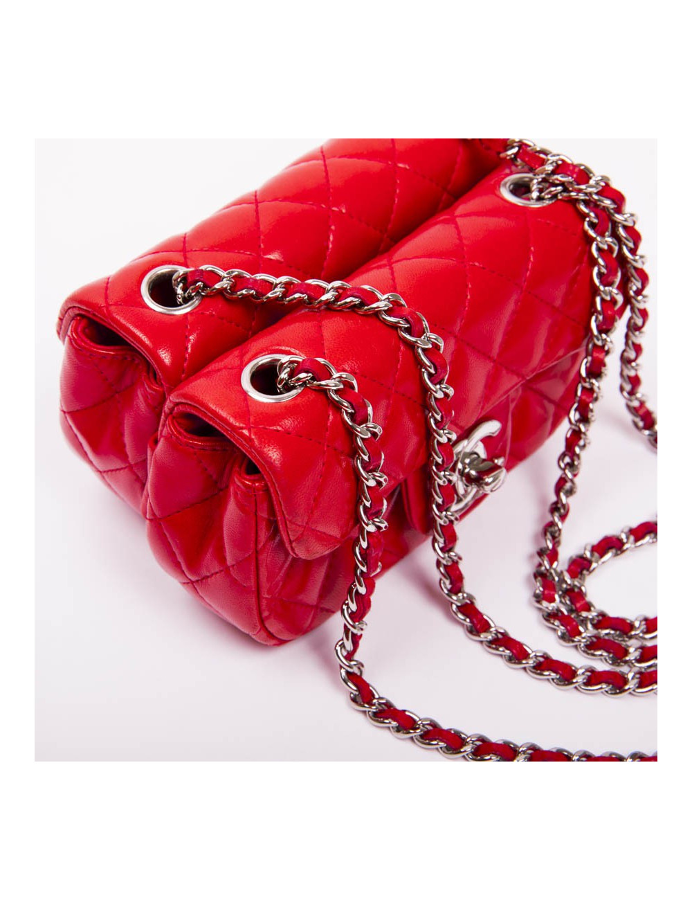 Double pochettes CHANEL orange 