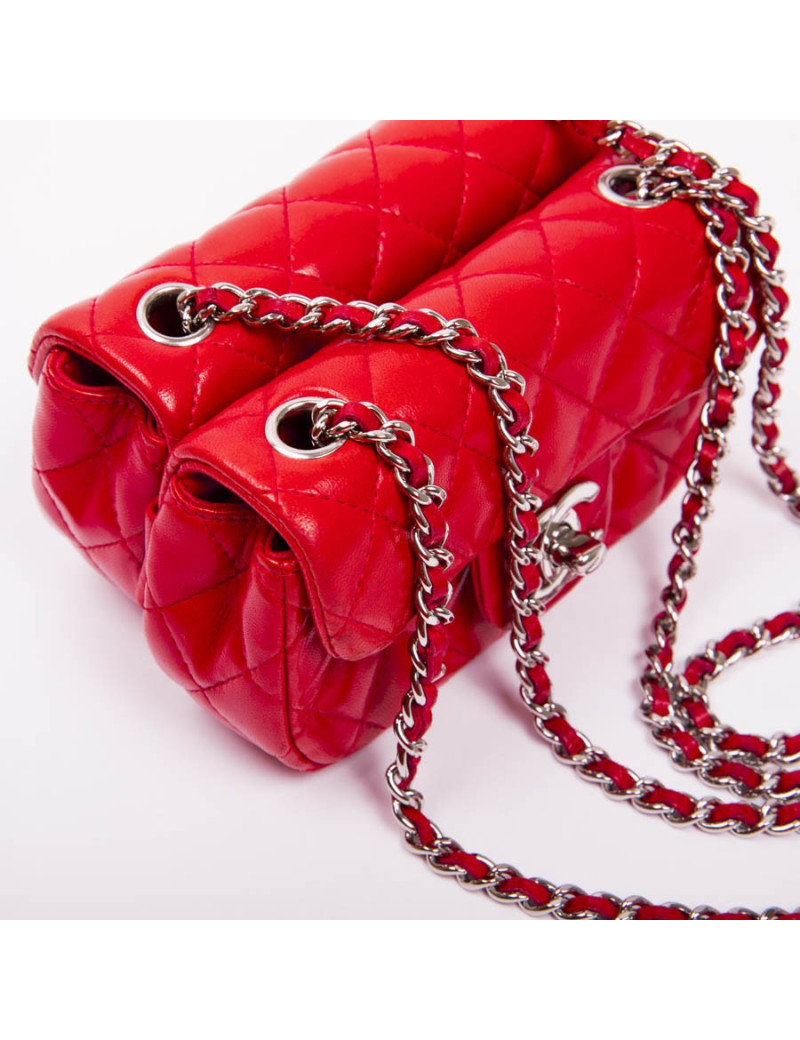 Double pochettes CHANEL orange 