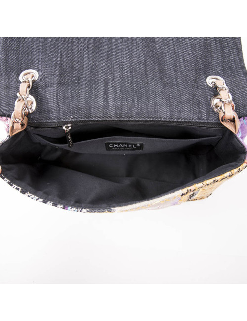 CHANEL Jumbo flap bag in patchwork fabric