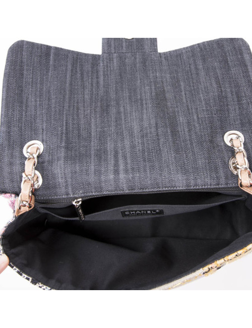 CHANEL Jumbo flap bag in patchwork fabric