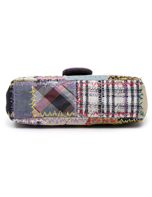 CHANEL Jumbo flap bag in patchwork fabric