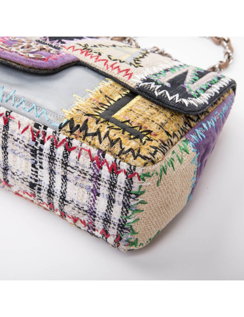 CHANEL Jumbo flap bag in patchwork fabric