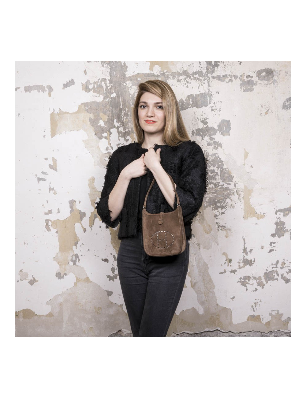 Min sac "Evelyne" HERMES en daim 