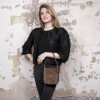 HERMES 'Evelyne' mini bag in brown suede 