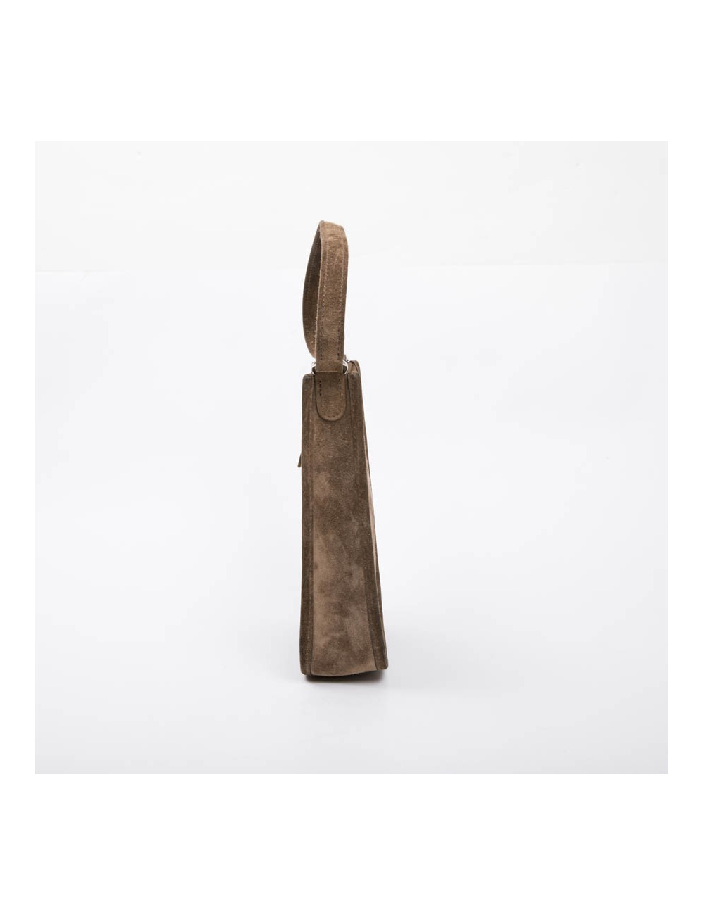 HERMES 'Evelyne' mini bag in brown suede 