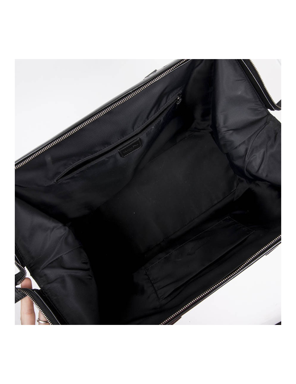 Sac DIOR en toile monogram bleu