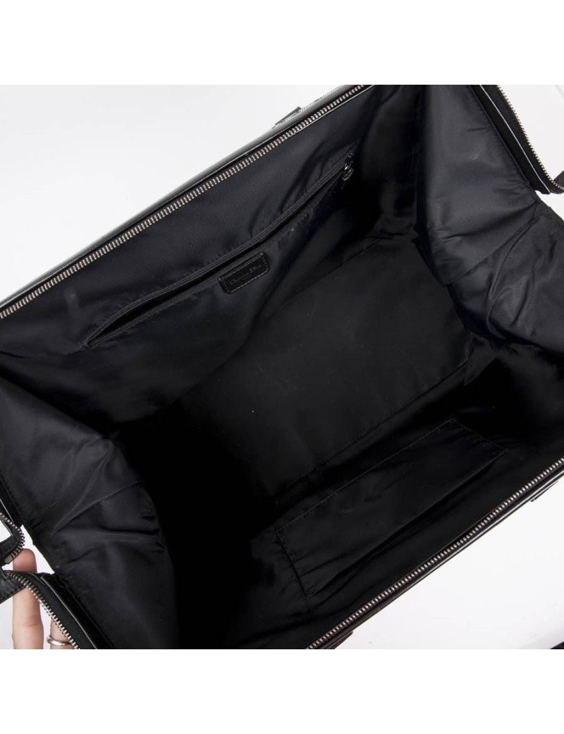 Sac DIOR en toile monogram bleu