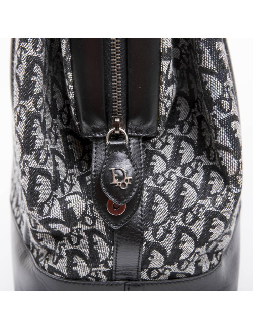 Sac DIOR en toile monogram bleu