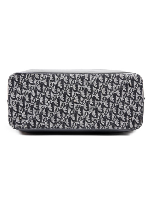 Sac DIOR en toile monogram bleu