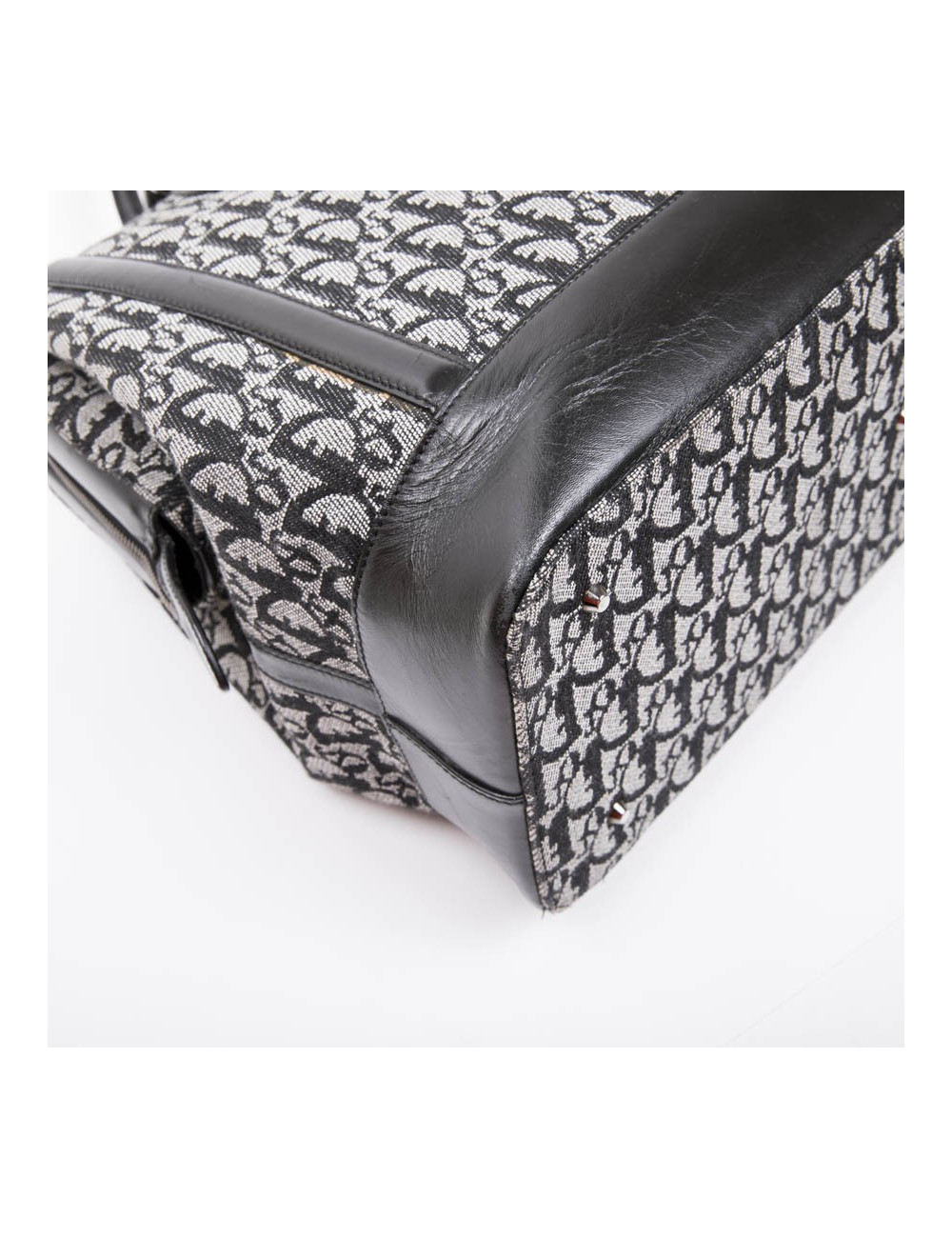 Sac DIOR en toile monogram bleu