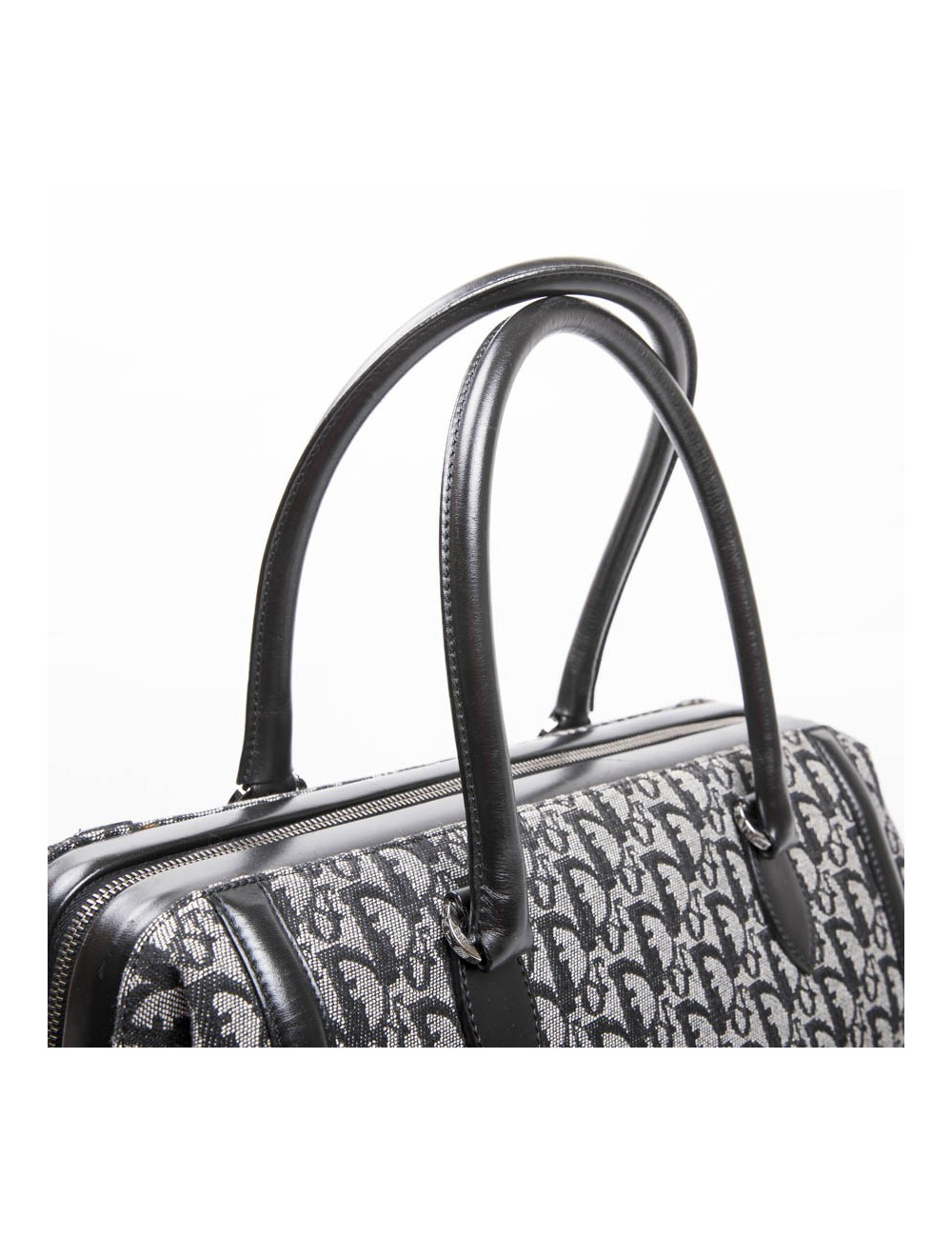 Sac DIOR en toile monogram bleu