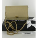 Small bag - beige leather CHANEL wallet