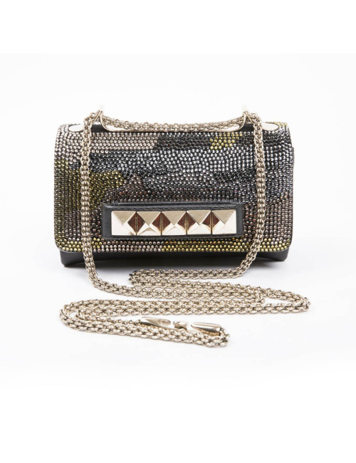Sac du soir Vavavoom  VALENTINO Rockstud cristal mesh