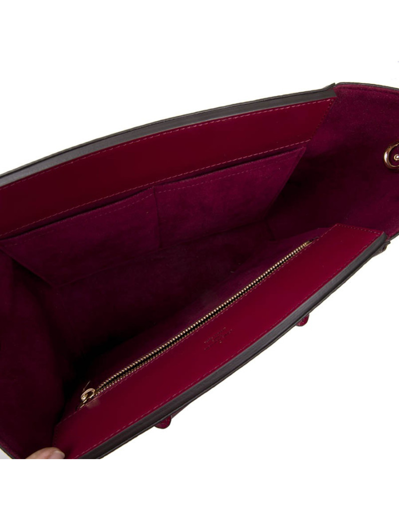 Sac "Phénix" LOUIS VUITTON MM toile monogram et cuir fuchsia