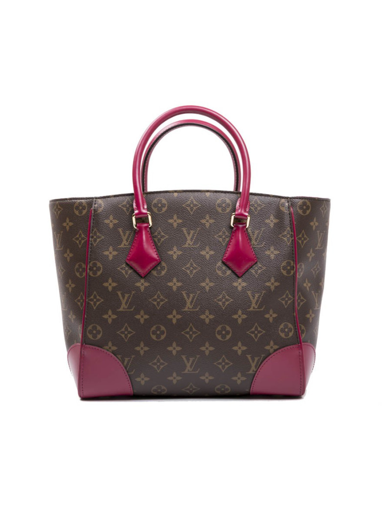 Sac "Phénix" LOUIS VUITTON MM toile monogram et cuir fuchsia
