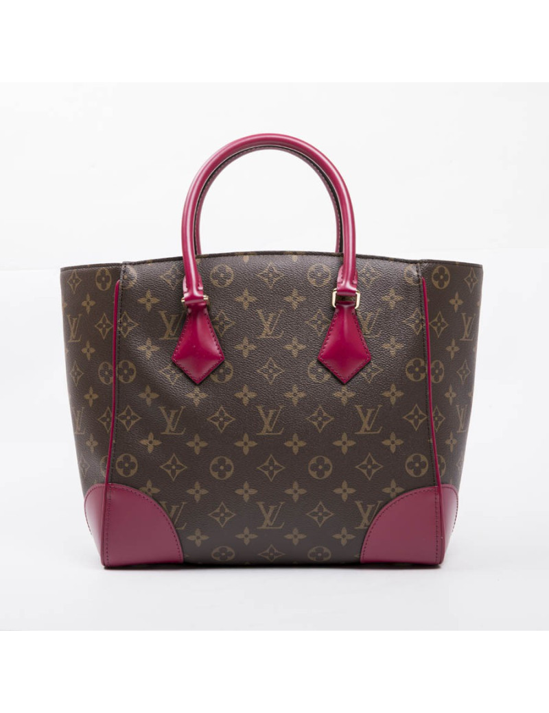 Sac "Phenix" LOUIS VUITTON toile monogram et cuir fuchsia