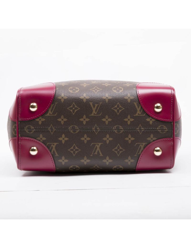 Sac "Phénix" LOUIS VUITTON MM toile monogram et cuir fuchsia