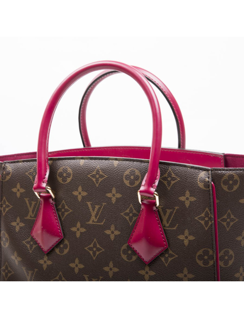 Sac "Phénix" LOUIS VUITTON MM toile monogram et cuir fuchsia