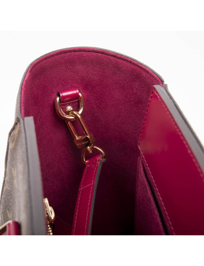Sac "Phénix" LOUIS VUITTON MM toile monogram et cuir fuchsia