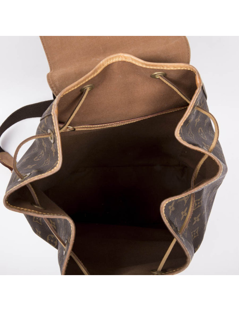Sac à dos "bagpack" LOUIS VUITTON toile enduite monogram