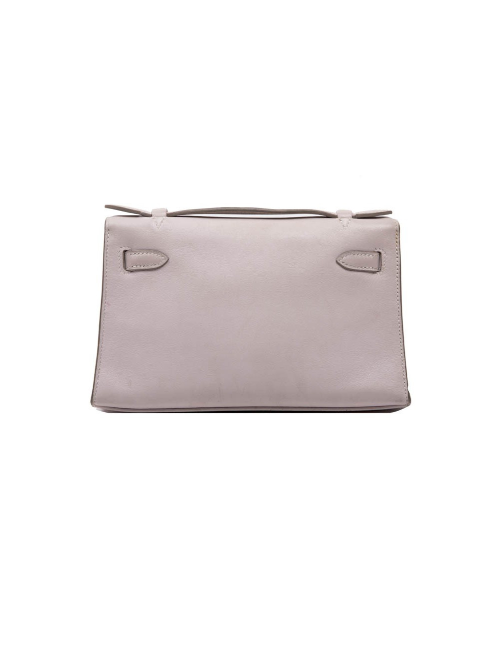 HERMES Kelly Clutch in pink swilt calf leather