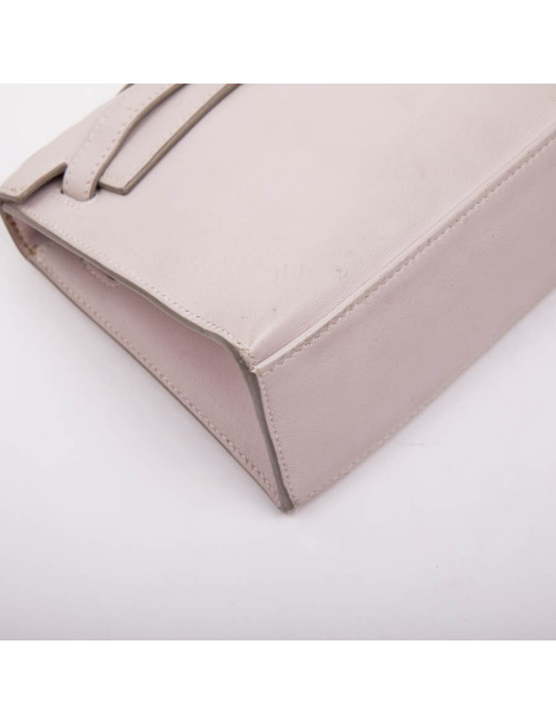 HERMES Kelly Clutch in pink swilt calf leather