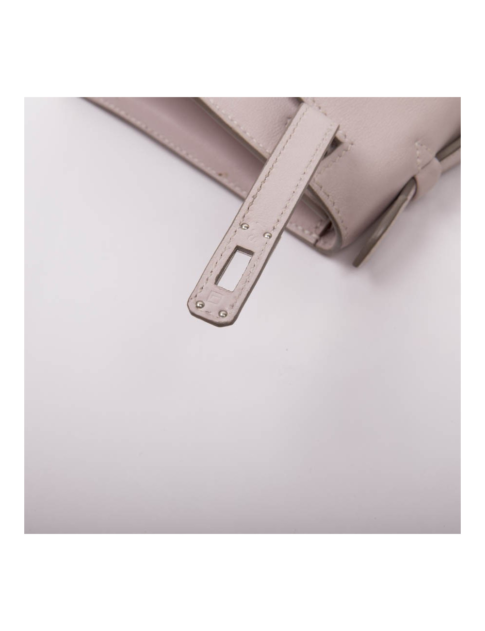 HERMES Kelly Clutch in pink swilt calf leather