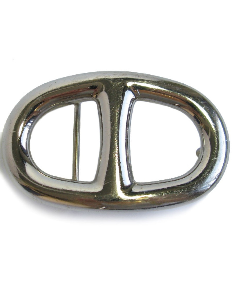 HERMES chaîne d'ancre belt buckle in palladium metal