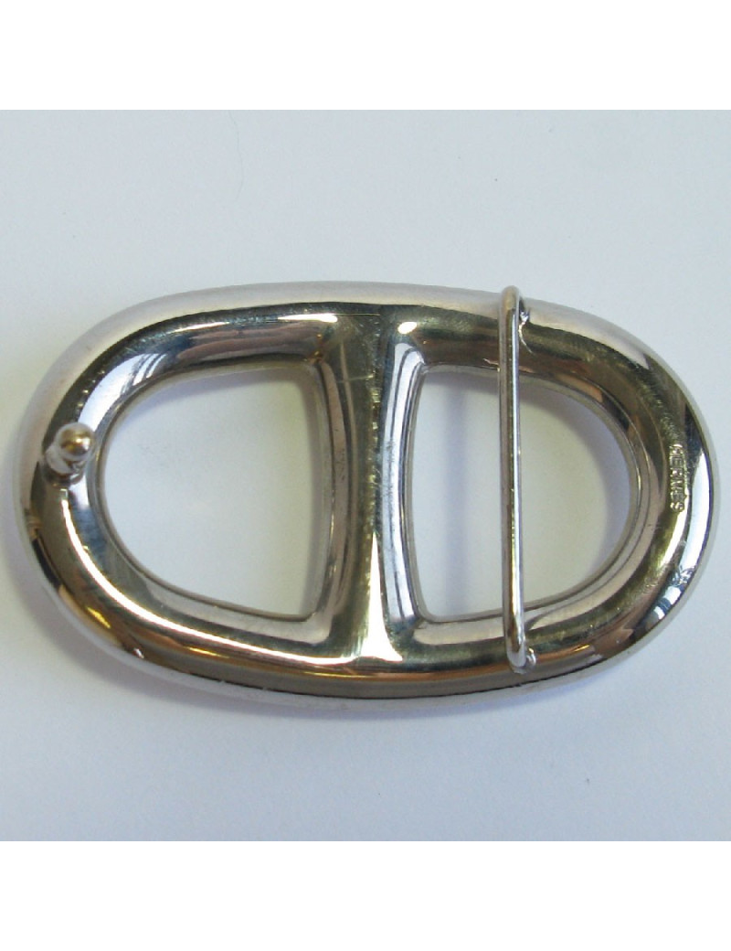 HERMES chaîne d'ancre belt buckle in palladium metal