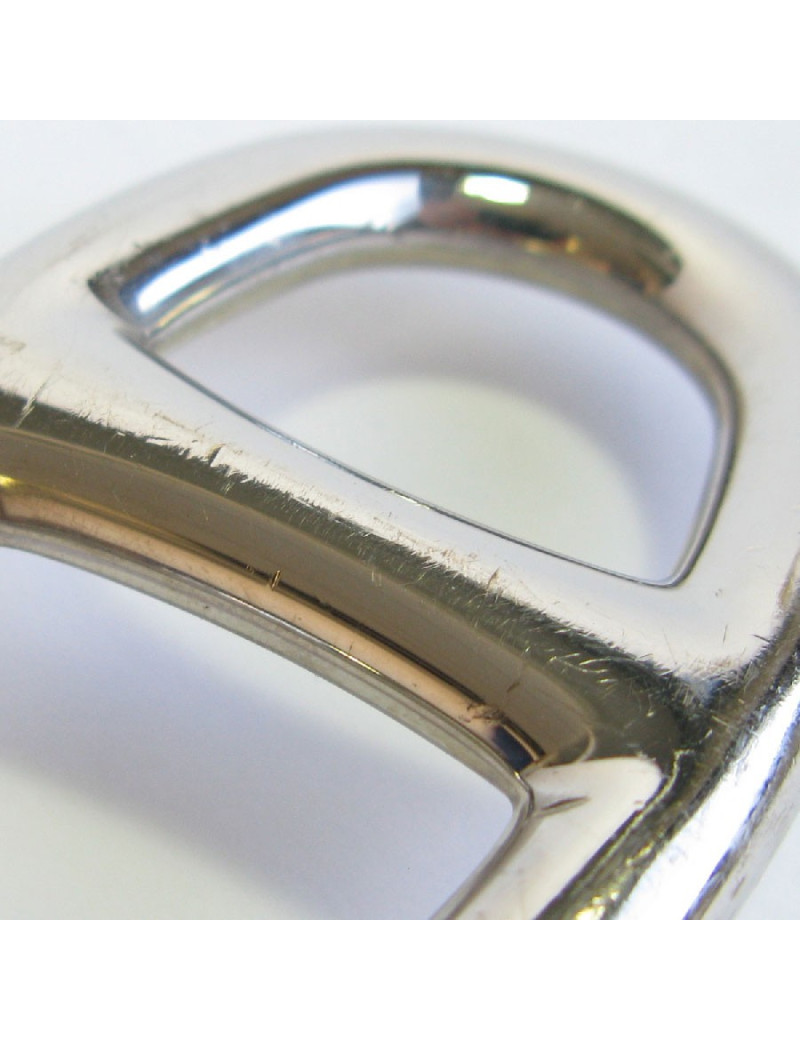 HERMES chaîne d'ancre belt buckle in palladium metal