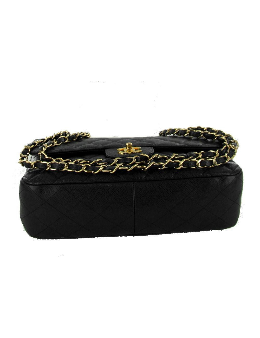 Jumbo "Mademoiselle" CHANEL en cuir caviar 