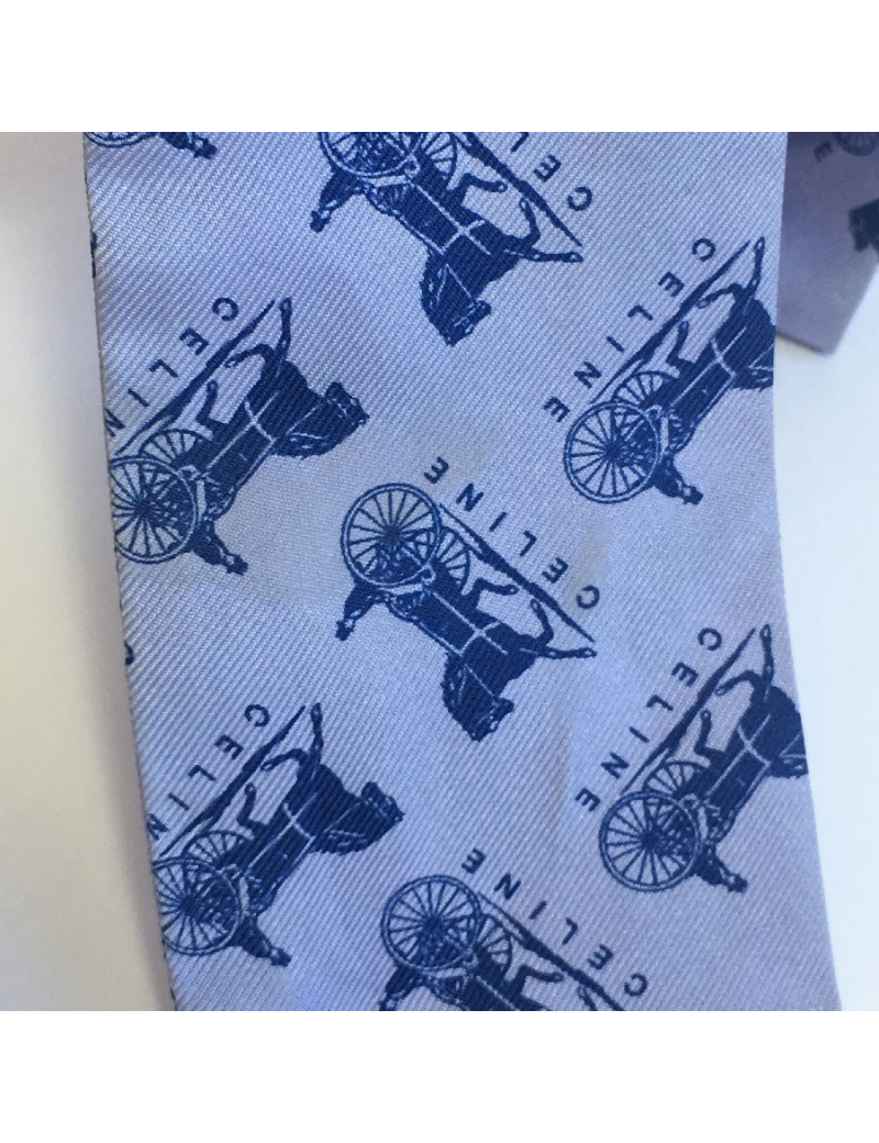 E.S Twilly CELINE en soie parme et violet