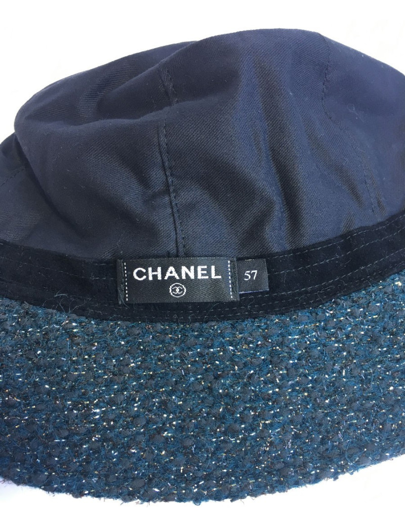 Bob CHANEL en tweed vert et fils d'or
