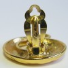 XXX Boucles d'oreille clips YSL YVES SAINT LAURENT vintage en métal doré